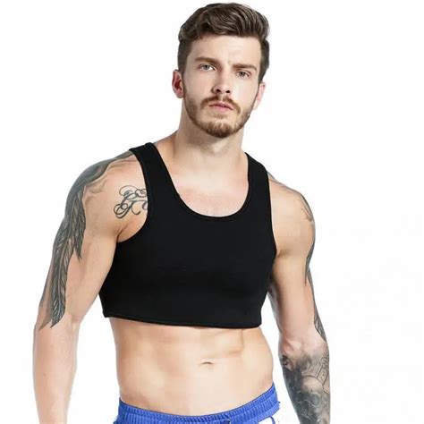 Mens Sports Training Vest Chest Support Summer Braces Fitness Neoprene