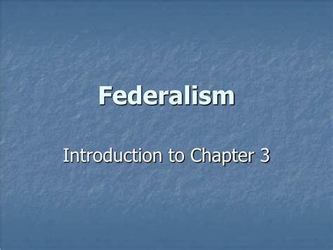 Ppt Federalism Powerpoint Presentation Free Download Id2946976