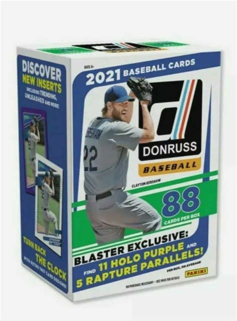 Panini 2021 Donruss Baseball Blaster Trading Card Box