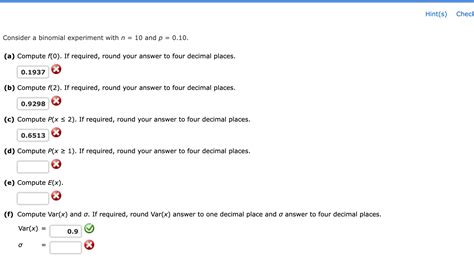 Solved Consider A Binomial Experiment With N And Chegg