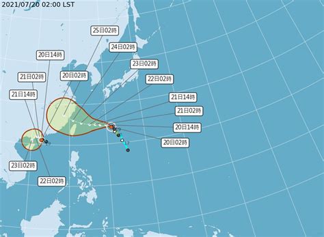 颱風烟花22日接近北部海面 吳德榮：路徑又南調不排除登陸 生活 重點新聞 中央社 Cna