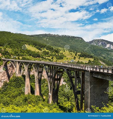 Durdevica Tara Arc Bridge Stock Image Image Of River 97453227