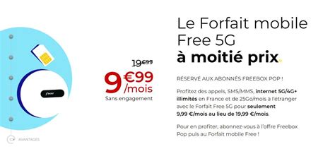 Nouveauté Freebox Le Forfait Free 5g Illimité à Seulement 999 €mois Avec Freebox Pop Ou 15