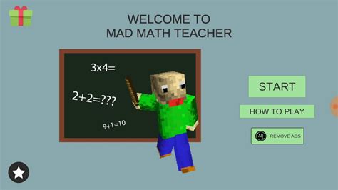 Baldi Is Crazy Mad Math Teacher Gameplay Youtube