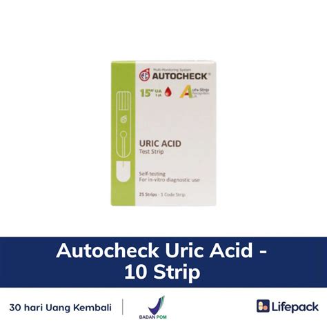 Jual Autocheck Uric Acid Strip Alat Tes Kadar Asam Urat