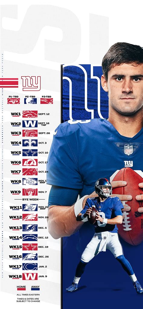 Giants 2023 NFL Schedule: Dates, Times, Opponents For Weeks, 41% OFF