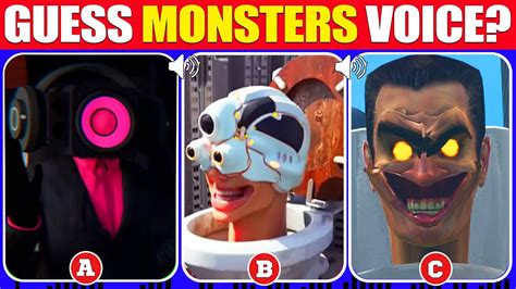 Guess The Monsters Voice G Man Toilet Rtx Toilet Skibidi Toilet S