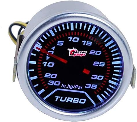 Mintice Jauge De Turbo Boost Lectrique Lumi Re Led Blanc Jauge De