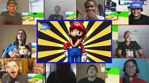 SMG Mario Scratches His Ass Reactions Mashup YouTube