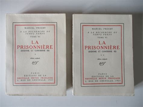 Marcel Proust La Prisonni Re A La Recherche Du Temps Catawiki