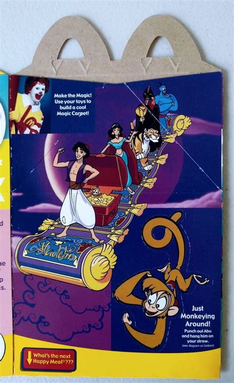 Mcdonalds Madame Alexander Happy Meal Box 2004 Aladin Collectible