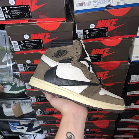 Mua Giày Air Jordan 1 Travis Scott Màu Nâu Cà Phê Bản Cao Cấp Giá Rẻ Nhất Teckivn