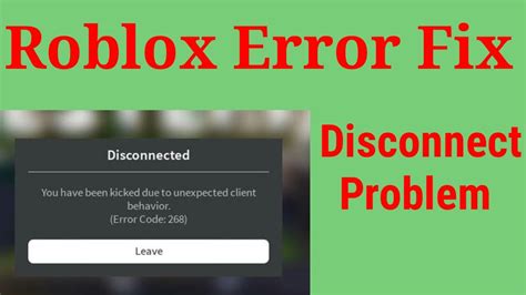 How To Fix Unexpected Client Behavior Roblox Youtube