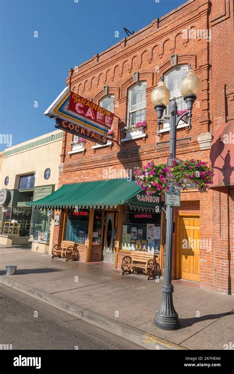 The Rainbow Cafe In Downtown Pendleton Oregon Stock Photo Alamy