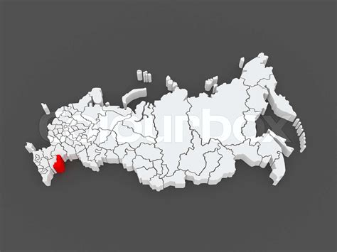 Map of the Russian Federation. Astrakhan region. | Stock image | Colourbox