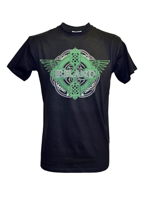 Mens Ireland Celtic Wings T Shirt Blarney