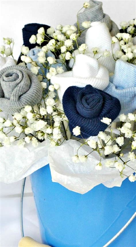 Baby Socks Rose Bud Flower Bouquet Grateful Prayer Thankful Heart