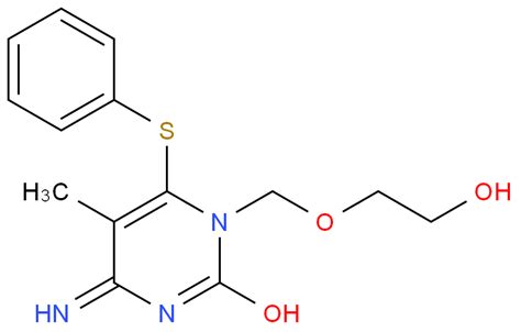 2 1H Pyrimidinone 4 Amino 1 2 Hydroxyethoxy Methyl 5 Methyl 6