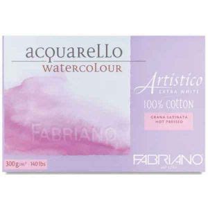 Fabriano Artistico Extra White Hot Press Watercolor Paper X