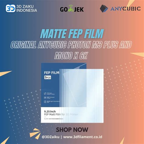 Jual Original Anycubic Matte FEP Film For Photon M3 Plus And Mono X 6K