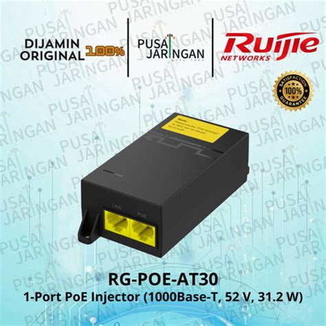 Jual Ruijie RG POE AT30 1 Port PoE Adapter Gigabit RG POE AT30 31 2W