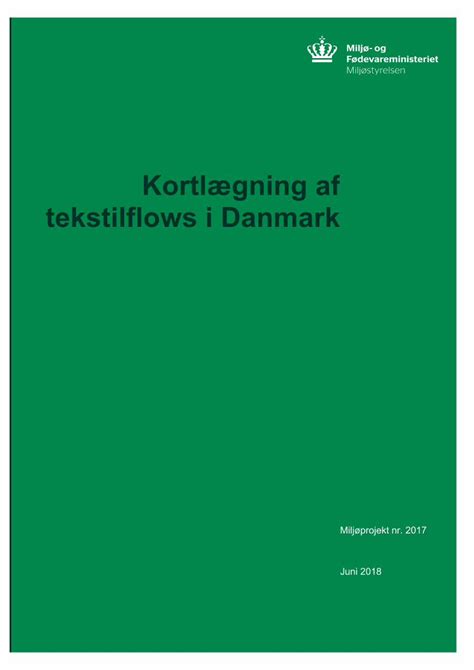 PDF Kortlægning af tekstilflows i Danmark mst dk 4 Miljøstyrelsen