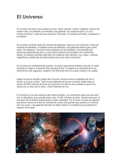 El Universo Ninguna El Universo El Universo Es Todo Lo Que Podemos