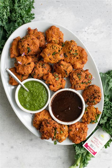 Kale Pakoras The Curious Chickpea