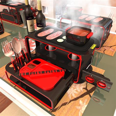 Portable Hot Pot And Grill Set By Raymond Lam At Coroflot