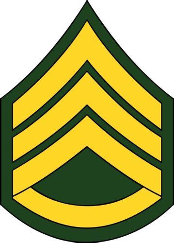 Us Army Staff Sergeant Rank Insignia Decal Sticker Ebay