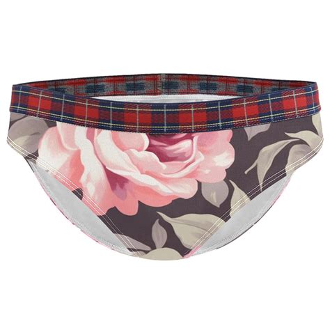 Brief Underwear Bikini Panties For Women Bikini Underwear Xxl Watercolor Rose Poney Flower