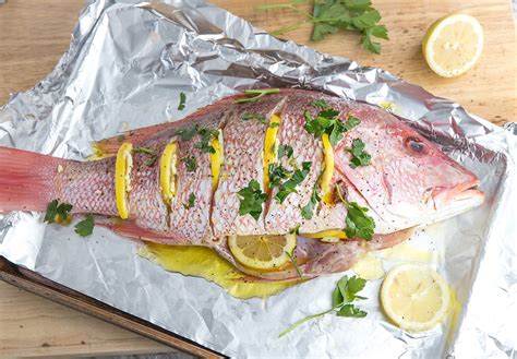 BAKED WHOLE RED SNAPPER