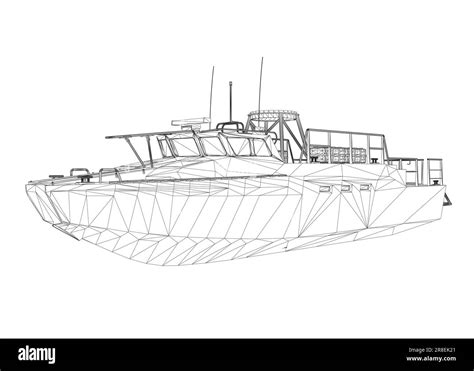 Icono De Buque De Guerra Wireframe Buques Militares Y Buques Navales