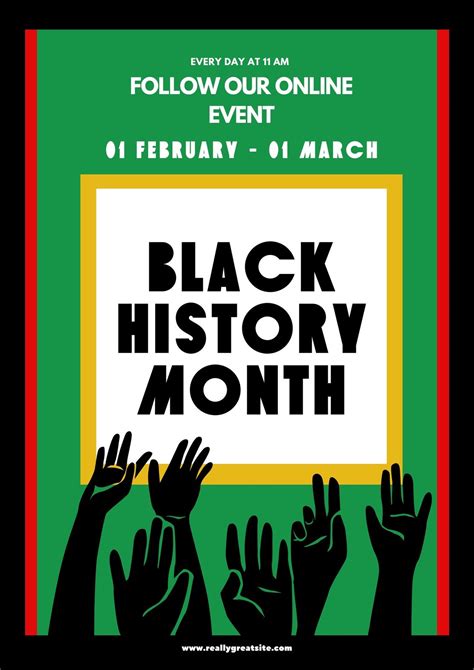 Free Custom Printable Black History Poster Templates Canva