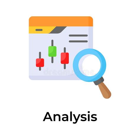 Candlestick Chart Inside Webpage With Magnifier Depicting Concept Icon Of Trading Analysis Stock