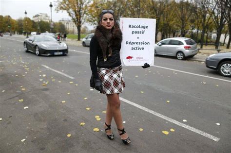 A Sex Worker Activist Attends A Demonstration With Prostitutes Against A Proposal To