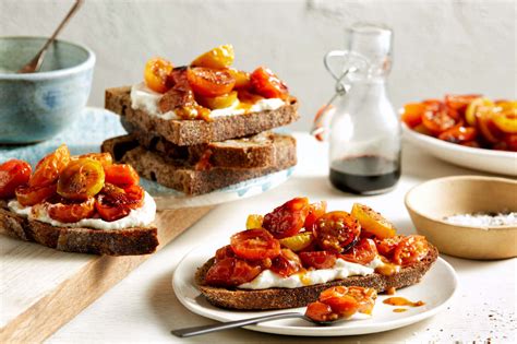 Balsamic Roasted Cherry Tomatoes On Toast IGA Recipes