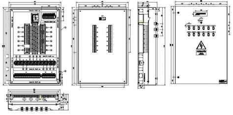 Electrical Circuits Fuse Board Drawings 2d View Autocad File Cadbull