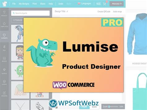 Lumise product designer for WooCommerce - WordPress SoftWebz