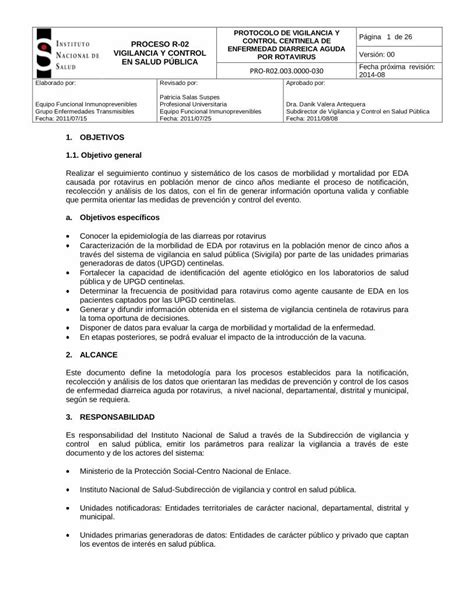 PDF PROTOCOLO DE VIGILANCIA Y CONTROL CENTINELA DE Santamargarita