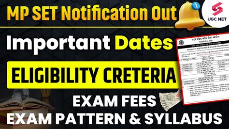 MP SET Notification 2024 MPPSC Notification Out MP SET Exam