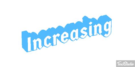 Increasing Word Animated  Logo Designs