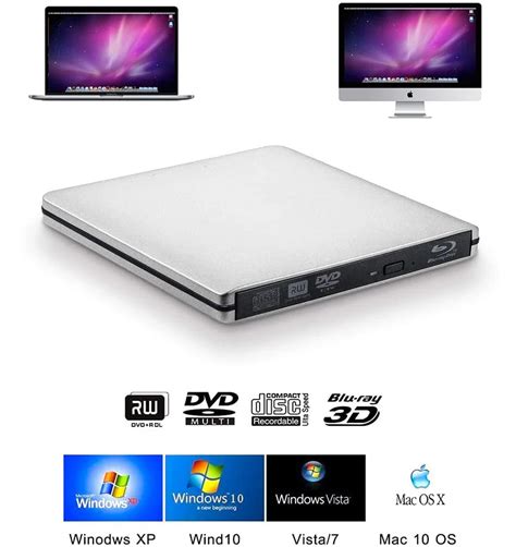 Внешний Привод Blu-Ray с USB 3,0, DVD-плееров, 3D тонкий оптический ...