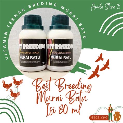 Jual Best Breeding Murai Batu Isi Ml Vitamin Ternak Breding Burung