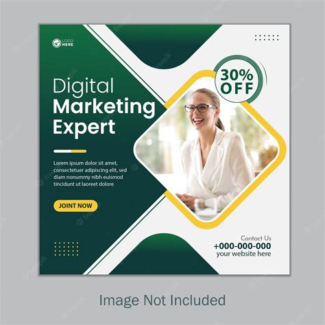 Premium Vector Digital Marketing Expert Social Media Post Cover Template