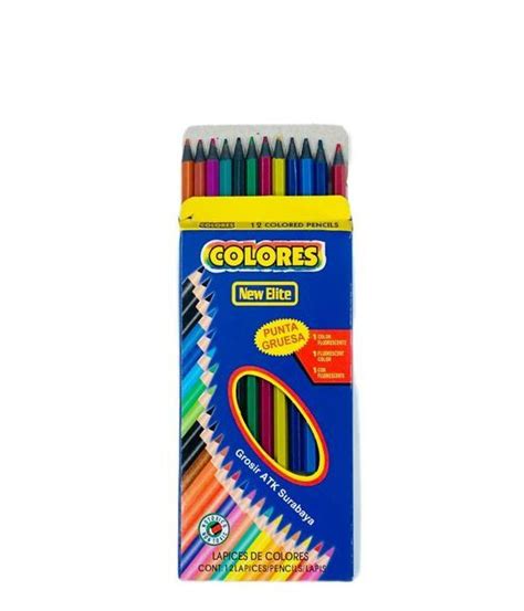 Dapat 1 Set Isi 12 Warna Pensil Gambar Warna 12 Warna Color Panjang