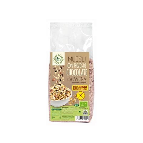 Muesli Avena Chocolate Sin Gluten SOL NATURAL 425 Gr BIO Naturplanet