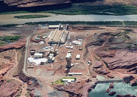 Intrepid Potash Evaporation Ponds Aerial View in Moab Utah Photograph ...