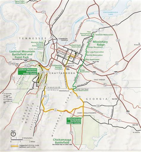 Chattanooga Guide Map - Chattanooga • mappery