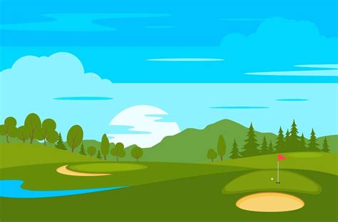 Premium Vector | Golf course